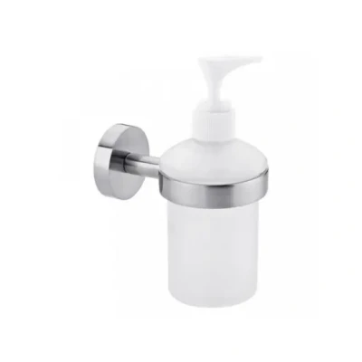 Afbeelding van tesa Moon zeeppomp, roestvrijstalen look, zelfklevend, 109 mm x 70 156