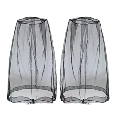 Afbeelding van Muggenhoofdnet, 2 stuks Mosquito Mesh Head Net Travel Protector Camping Bugs Flies Face Netting Midge, Nylon Against Insects