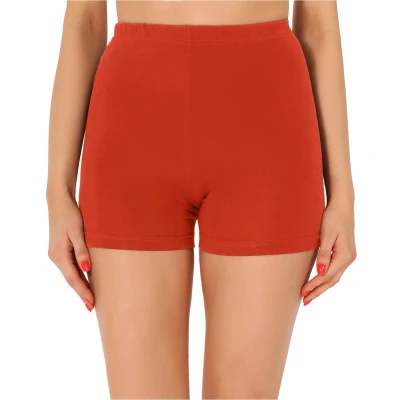 Afbeelding van Merry Style MS MS10 358 LE Dames Leggings Sport Vrijetijdsbroek Kort Katoen Sporbroek Yogabroek Roest XS