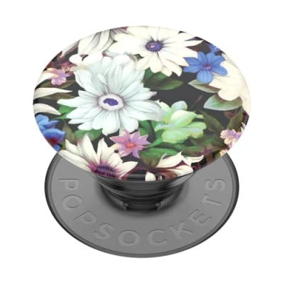 Afbeelding van PopSockets: PopGrip Plant Uitbreidende standaard en grip gemaakt van plantaardige materialen met een verwisselbare bovenkant voor smartphones tablets nachtbloemen