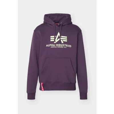 Afbeelding van Alpha Industries Basic Hoody Sweater, Heren, Maat: XXL, Plum