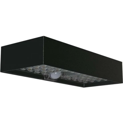Afbeelding van V TAC VT 406S B wandlamp op zonne energie Sensor IP65 Zwarte behuizing 900 Lumen 4000K