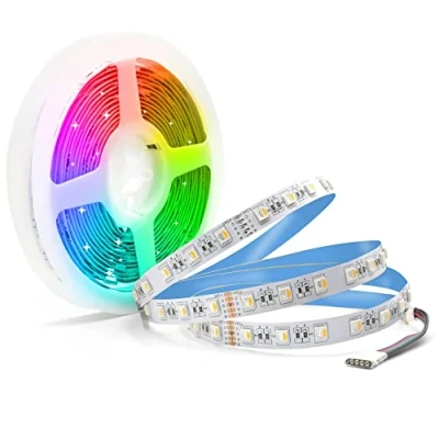Afbeelding van Arotelicht RGBWW Ledstrip,24V,5M ledstrip, 5050 SMD, RGB Warm wit, 4 in 1,300 leds, decoratieve verlichting trappenlicht, 60leds/M