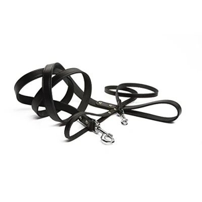 Afbeelding van Hondenriem geniet zwart 100cm x 10mm