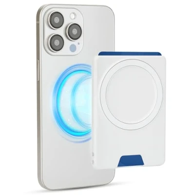 Afbeelding van PROfezzion Slanke kaarthouder, Mag Safe portemonnee, antislip tot 2 bankkaarten/creditcards voor iPhone 16, 16 Plus, Pro, Pro Max, 15, 14, 13, 12 &amp; Case, van toepassing op Car