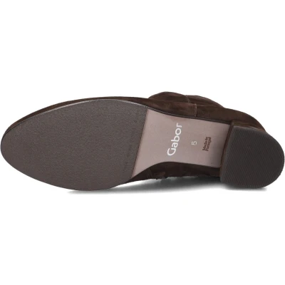 Afbeelding van Gabor Korte laarzen, Dames, Maat: 35.5, Chocolate Schoenen