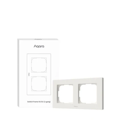 Afbeelding van Aqara Switch Frame H2 EU 2 gang (White)