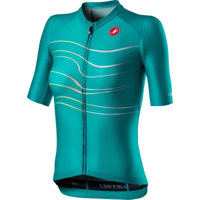 Afbeelding van Castelli Fietsshirt korte mouwen Dames TURQUOISE AERO PRO W JERSEY GREEN L