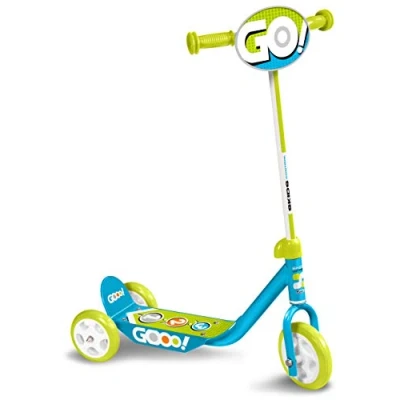 Afbeelding van Skids control Gooo! 3 wiel Kinderstep Vrijloop Blauw/Groen