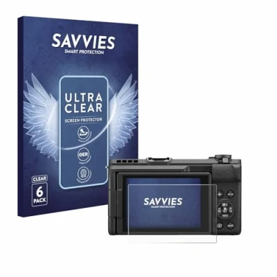 Afbeelding van Savvies Screenprotector voor Canon PowerShot V1 Folie Beschermfolie transparant (6 Stuks)