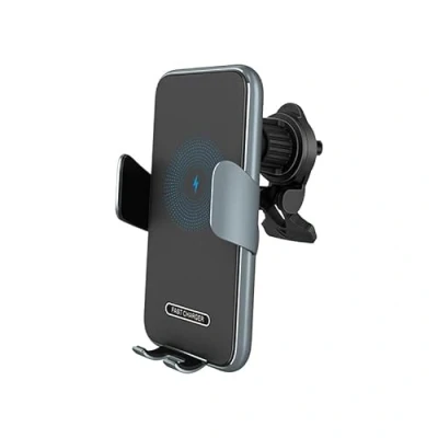 Afbeelding van MMOBIEL Telefoonhouder 15W Draadloze Autolader Automatische Telefoonklem voor in de Auto Autotelefoonhouder Lader Handsfree Telefoonlader Luchtventilatieklem Universeel