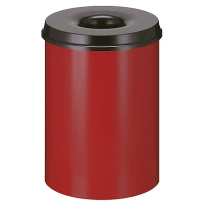 Afbeelding van Papierbak vlamdovend 30ltr rood/zwart