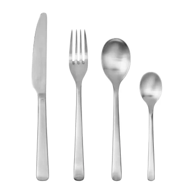 Afbeelding van Broste Copenhagen Hune bestek 16 delig Brushed satin