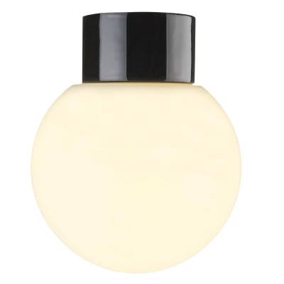 Afbeelding van Ifö Electric Classic Globe plafond en wandlamp IP54 22,2 x Ø18 cm Zwart