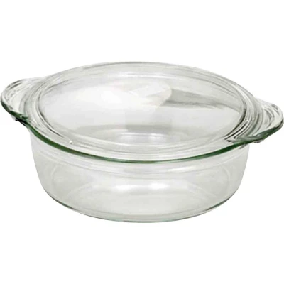 Afbeelding van Simax Glaswerk 8593419414602 SIMAX. Rond hittebestendig Schotel met deksel 3,7L, Glas, Helder