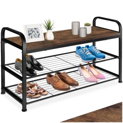 Afbeelding van tectake Schoenenrek Southampton industrial dark 404285