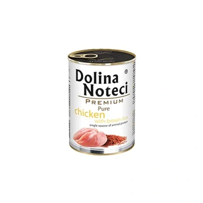 Afbeelding van Dolina Noteci Premium Pure rijk aan kip met rijst nat hondenvoer 400g