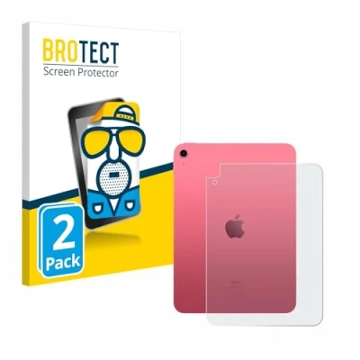 Afbeelding van BROTECT Screenprotector voor Apple iPad 10.9&quot; 2022 (Achterkant, 10. Gen.) Folie Beschermfolie matte (2 Stuks)