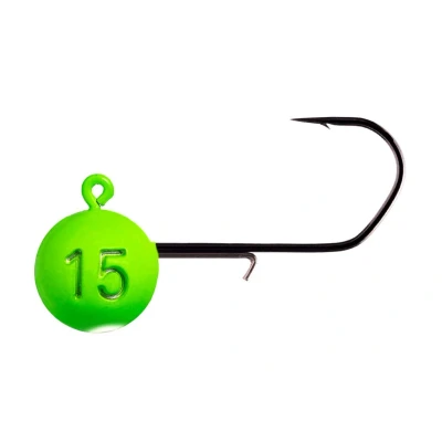 Afbeelding van Monkey Lures Hook 1/0 Green 12g Loodkop (3 stuks) Loodkoppen