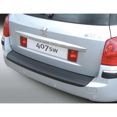 Afbeelding van RGM ABS Achterbumper beschermlijst passend voor Peugeot 407 SW 2009 Zwart