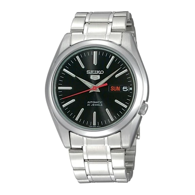 Afbeelding van Seiko SNKL45K1 Horloge Automaat staal zilverkleurig zwartv 38 mm