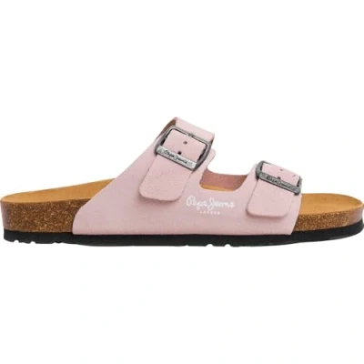 Afbeelding van Pepe Jeans OBAN Muiltjes, Dames, Maat: 38, Spritzer pink Veloursleer