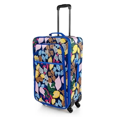 Afbeelding van ITACA Reiskoffer en Koffer Collectie: Suitcase Large, Medium Outlet, Handbagage Koffer, 70 cm, Azulon