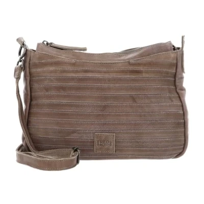 Afbeelding van FREDsBRUDER Leren Schoudertas Layer Likely Dirty Stone Taupe