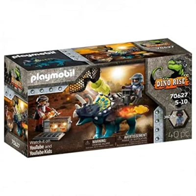 Afbeelding van PLAYMOBIL Dino Rise Triceratops: razernij rond de legendarische stenen 70627