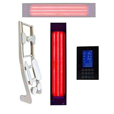 Afbeelding van B Ware SET: Rugspot, plafondspot, besturing en leuning, INFRAROTMED voor de sauna achteraf uitgerust met zit ligplaats, dieptewarmtestraler inbouw in