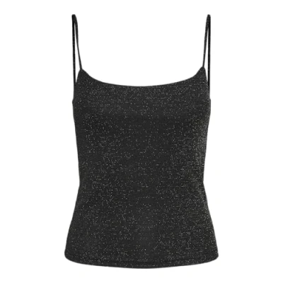 Afbeelding van VERO MODA VMKANVA Short Glitter Singlet JRS, Zwart/Detail: zilver Lurex, L