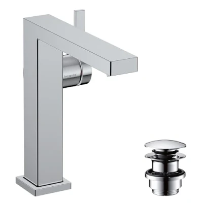 Afbeelding van Hg basin mixer 150 tecturis e fine coolstart with push open waste set 73040000