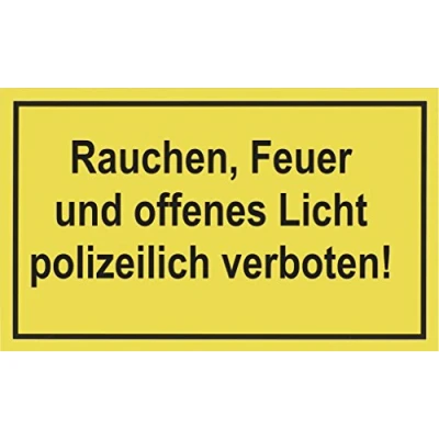 Afbeelding van Metafranc instructiebord/beschildering/infobord/verbodsbord/stopverbod/parkeerverbod/perceelmarkering/handelsmerk roken, vuur, open licht. 400 x 250 mm