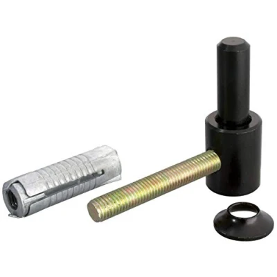 Afbeelding van Alberts 307363 Plaatduim om in te schroeven met metrische schroefdraad zwarte dompellak doornmaat Ø14 mm 65 x 33
