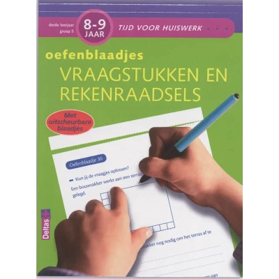 Afbeelding van Deltas Oefenblaadjes Vraagstukken Rekenraadsels (8 9 J.)