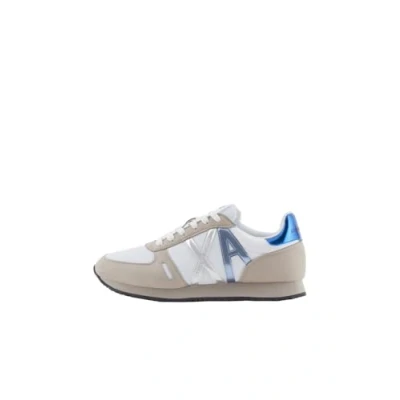 Afbeelding van Armani Exchange Dames Rio Side Logo Sneakers, Op White Mud, 36.5 EU