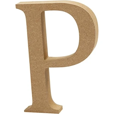 Afbeelding van Creative letter P MDF 13 cm