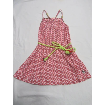 Afbeelding van rumbl , jurk strandkleedje, wit / donker rose 104/110 4 5 jaar