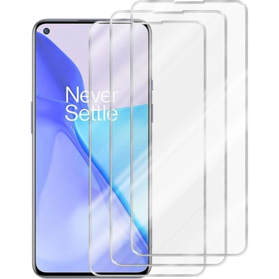 Afbeelding van Cadorabo 3x Screenprotector geschikt voor OnePlus 9 in KRISTALHELDER Tempered Display Pantser Film beschermglas