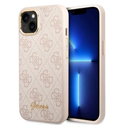 Afbeelding van Guess iPhone 14 Plus Hardcase Backcover 4G Metal Buttons &amp; Camera Roze