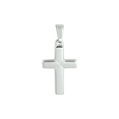 Afbeelding van Zilver Gerhodineerde Hanger kruis gediamanteerd 1332795