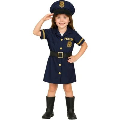 Afbeelding van Fiestas Guirca Kinderkostuum Politie 5 6 jaar