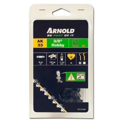 Afbeelding van O Kettingzaag Arnold zaagketting 3/8&quot; Lp, 1,1 Mm, 52 Schakels, Met Veiligheidsschakel, Halfbeitel