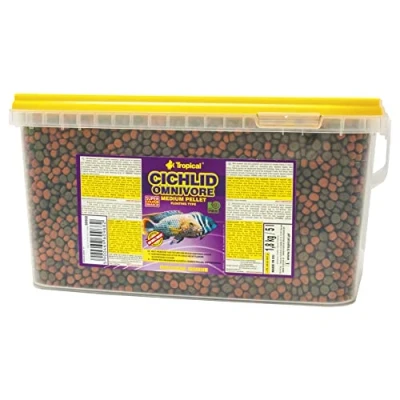 Afbeelding van Tropical Cichlid Omnivore Medium Pellet, 1 pack (5 L / 1,8 kg)