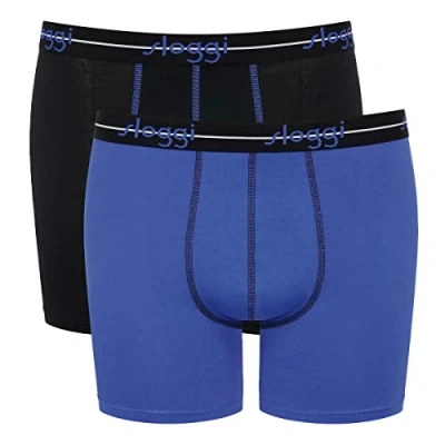 Afbeelding van Sloggi 2ER Packstart C2P BOX Onderbroeken, Heren, Maat: XL, Schwarz blau