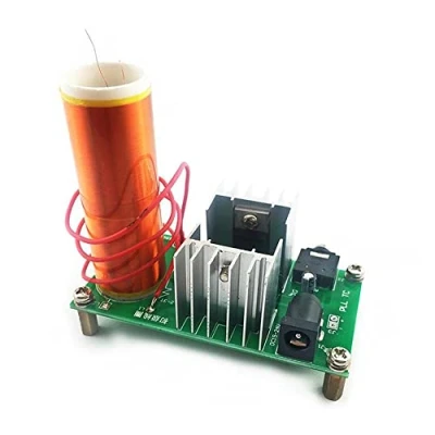 Afbeelding van Fasizi DC 15 24V 15W Mini Muziek Tesla Coil plasma Speaker Diy KITS luidspreker Draadloze Transmissie