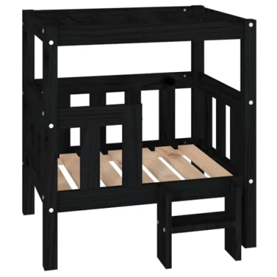 Afbeelding van Hondenmand 65,5X43X70 Cm Massief Grenenhout Zwart