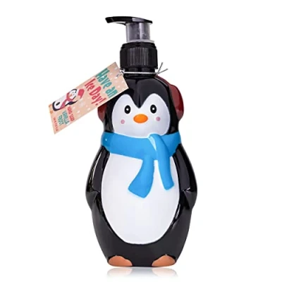 Afbeelding van accentra handzeep HAVE AN ICE DAY, 310 ml in pompdispenser pinguïnvorm, vloeibare zeep zeepdispenser, vanilla vorst geur navulbaar