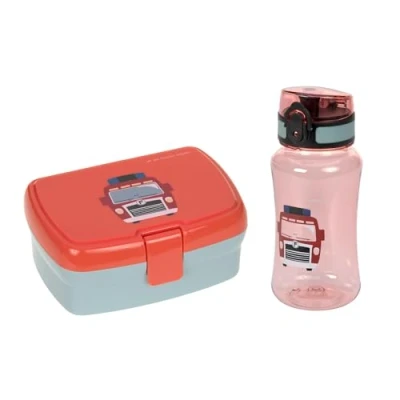 Afbeelding van Lässig Lunch Set Tiny Drivers Fire Engine (broodtrommel + drinkfles)