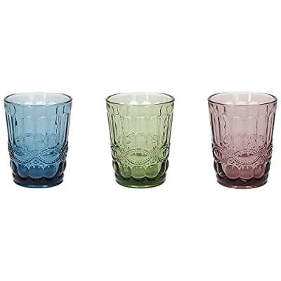 Afbeelding van Tognana Madame, Set van 3 glazen cc 230, glas, meerkleurig
